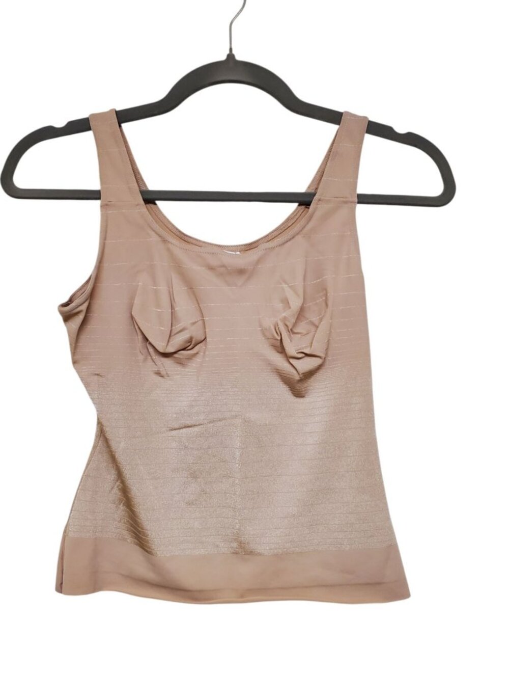 Flexees by Maidenform 5260 Nude Beige Soft Cup Wireless Shaping Tank Women's M